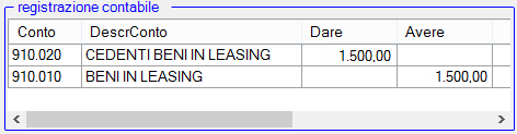 esempio registrazione leasing