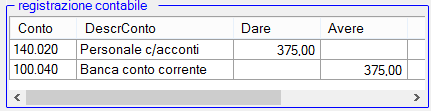 registrazione stipendi