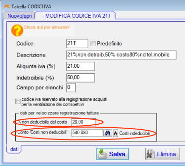 Fattura con iva parzialmente detraibile