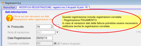 Registrazione reverse charge