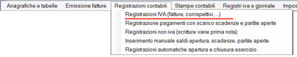 Registrazioni iva