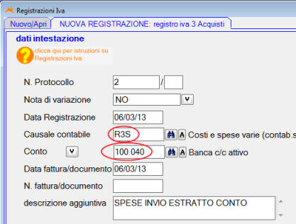 Contabilità Semper prima nota cassa IVA con conto dare-avere SE16832C000 -  Lineacontabile