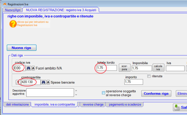 Spese bancarie in contabilità semplificata