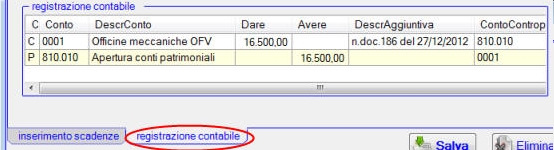 registrazione in partita doppia