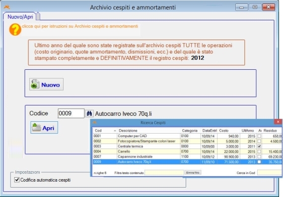 Software cespiti ammortizzabili