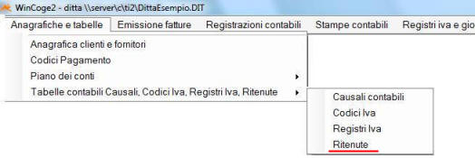 Ritenute d'acconto in contabilità